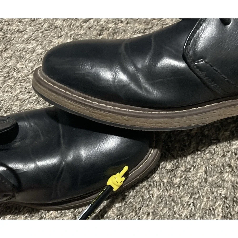 Hawke & Co Men's Chukka Boots Size 10.5 Black Faux‎ Leather Lace Up Casual